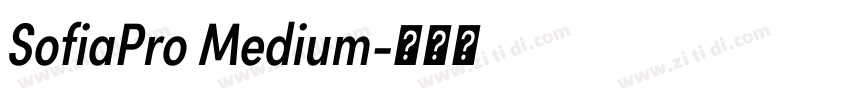 SofiaPro Medium字体转换 SofiaPro Medium字体转换